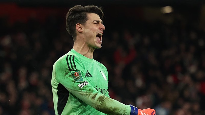 Kepa đổi vận ở loạt luân lưu ở Cúp Liên đoàn Anh