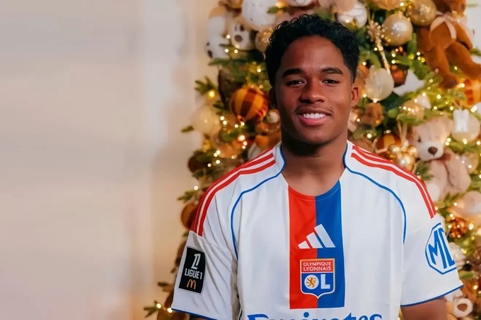 Tiền đạo Endrick khoác áo Lyon đón Giáng sinh năm nay