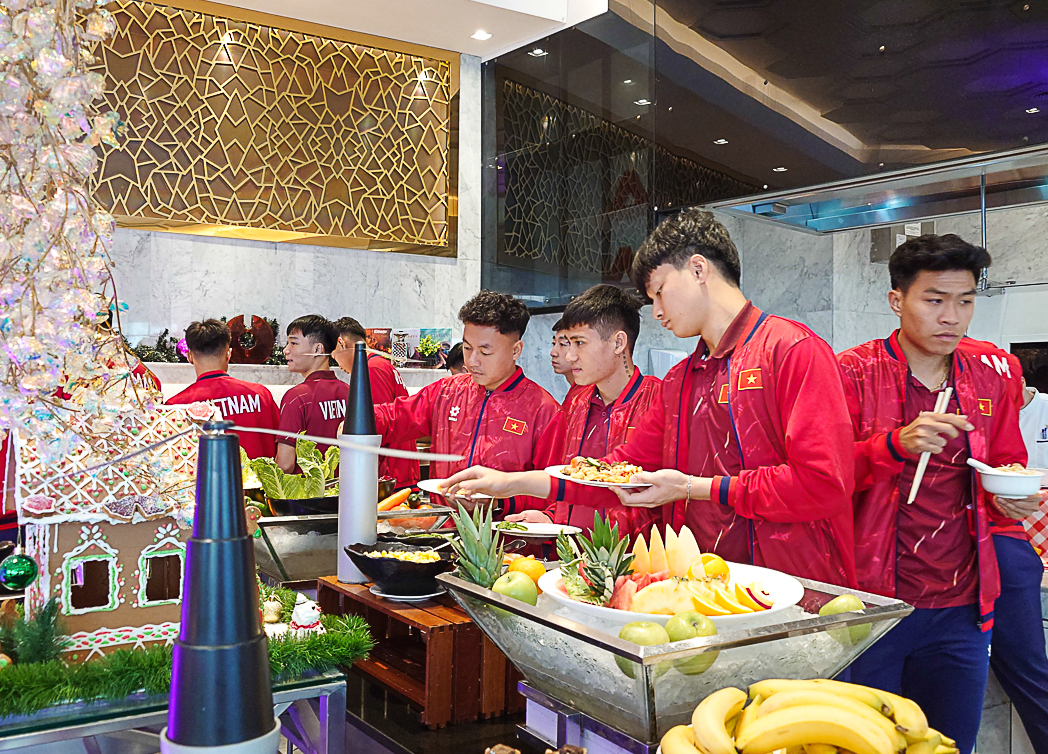 U23 Việt Nam có mặt tại Doha, Qatar - Ảnh: VFF 