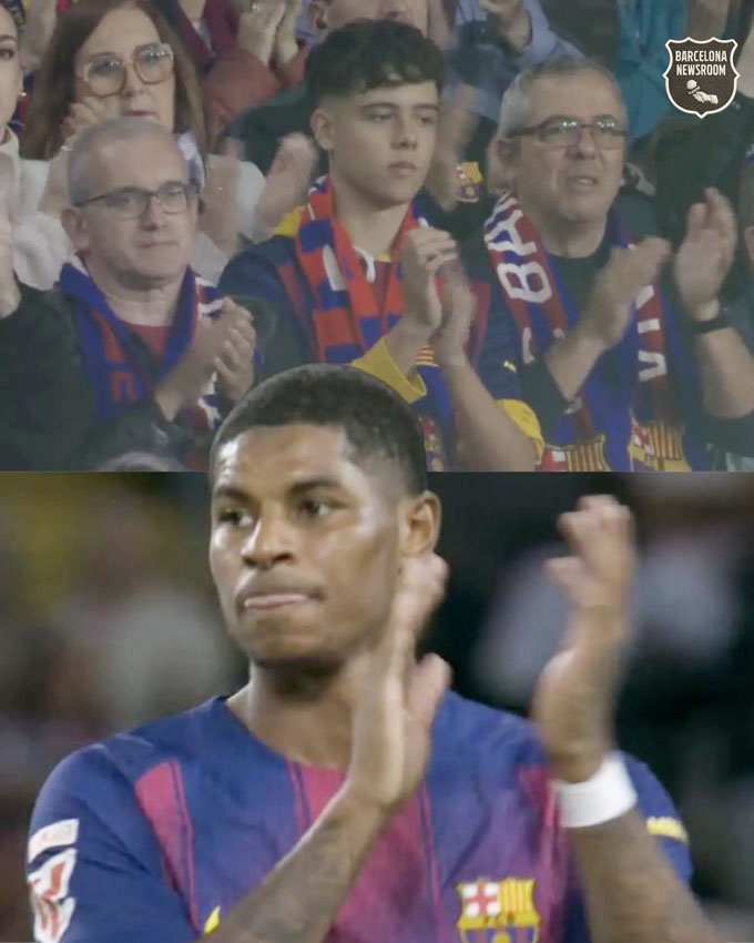 Rashford đang được nhiều CĐV Barca yêu mến