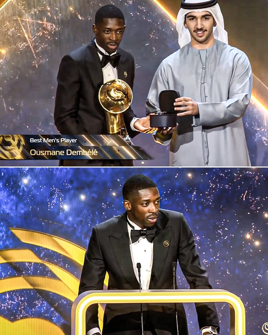Dembele chiến thắng Yamal ở hạng mục Cầu thủ nam xuất sắc nhất năm 2025