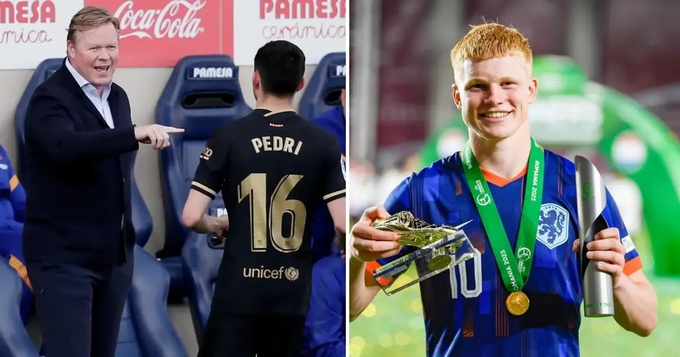 HLV Ronald Koeman của ĐT Hà Lan từng so sánh Kees Smit với Pedri.