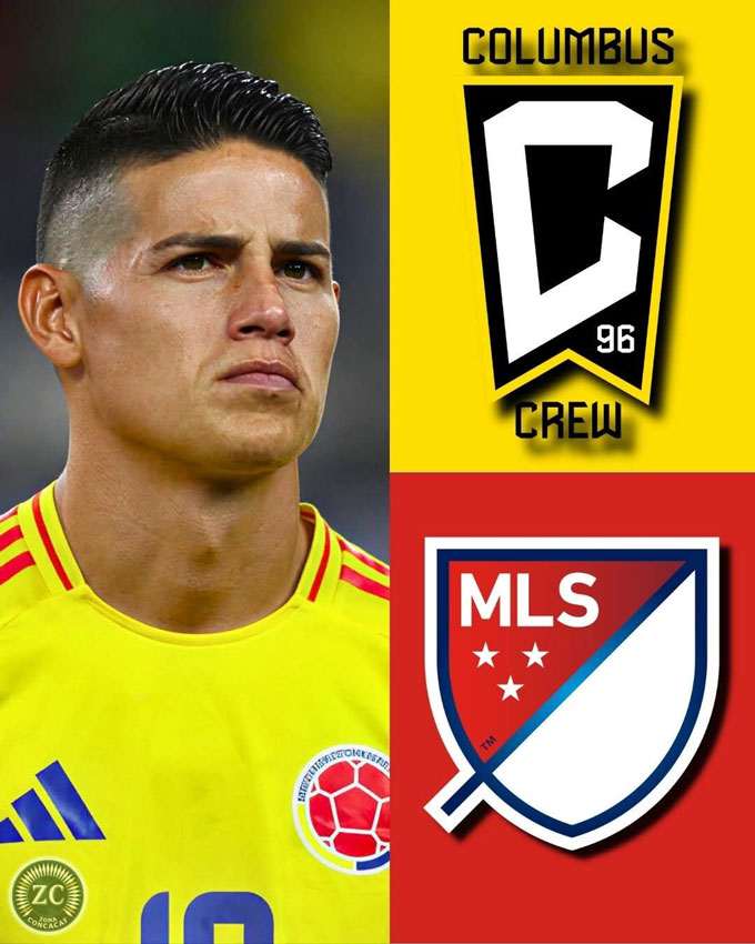 James Rodriguez chuẩn bị gia nhập Columbus Crew