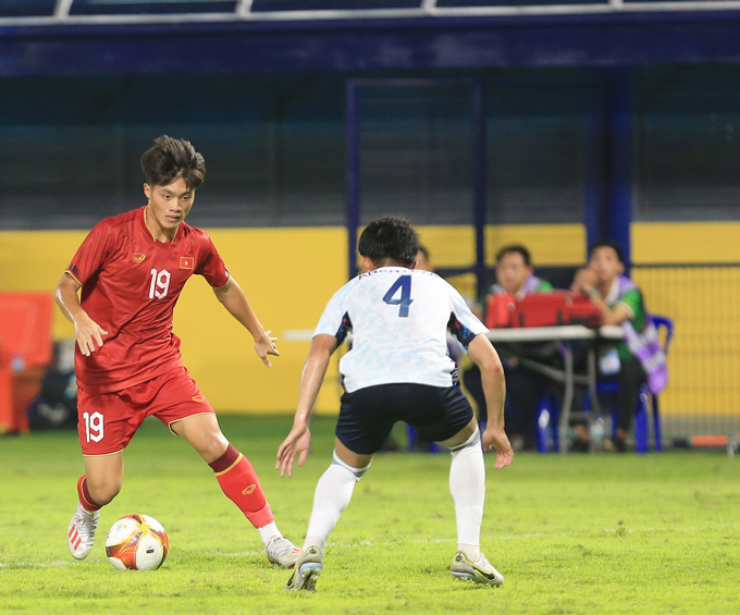 Quốc Việt có cơ hội toả sáng tại VCK U23 châu Á 2026. Ảnh - Minh Tuấn