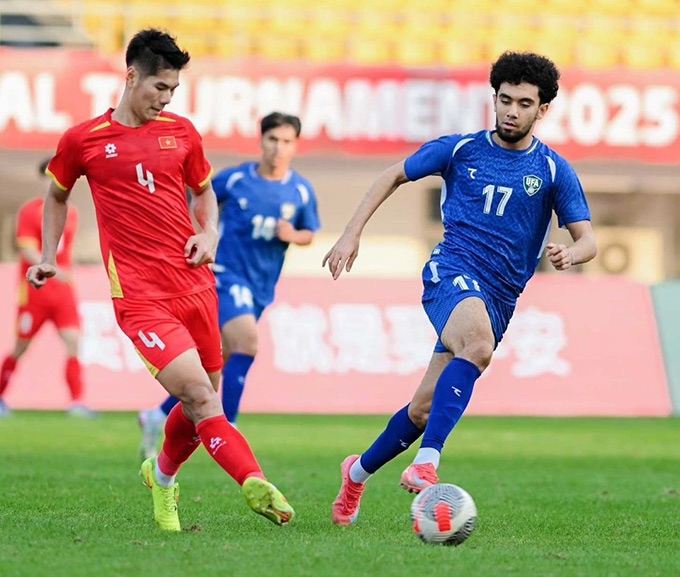 Thế hệ cầu thủ U23 Uzbekistan 2 lần đấu U23 Việt Nam tại Trung Quốc trong năm 2025 