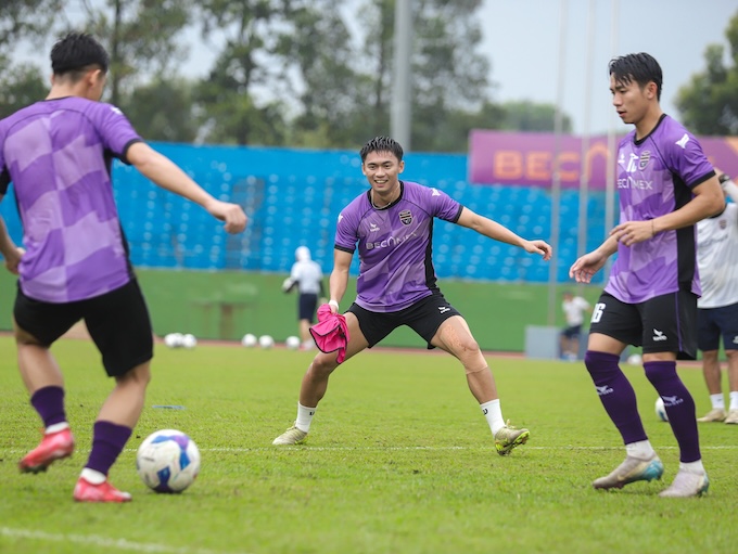 Một buổi tập của Becamex TP.HCM. ảnh: FBNV