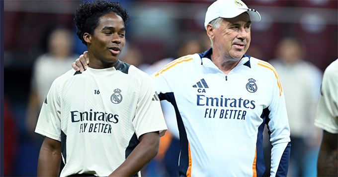 Endrick nghe theo lời khuyên của HLV Ancelotti