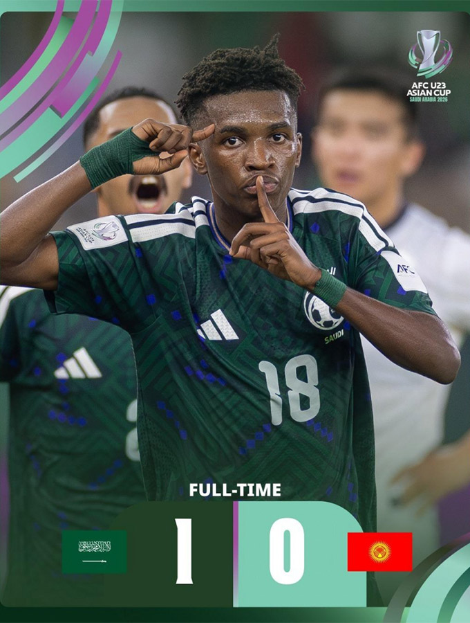 U23 Saudi Arabia gặp nhiều khó khăn trước đại diện Trung Á ở trận mở màn U23 châu Á 2026 