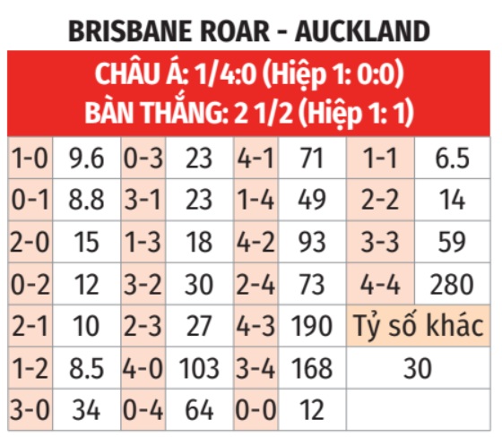  Brisbane Roar vs Auckland