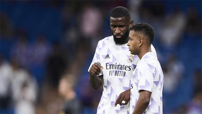 Rudiger và Rodrygo là hai cầu thủ thi đấu nổi bật ở bán kết Siêu cúp