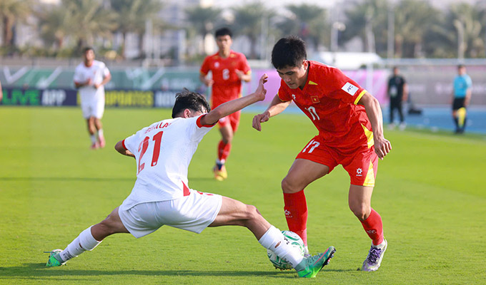U23 Việt Nam gây ấn tượng mạnh trong trận thắng U23 Jordan - Ảnh: Diệp Nam 