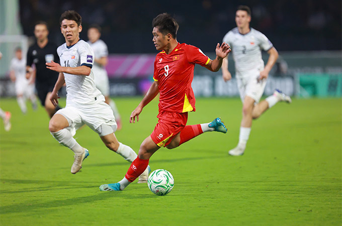 U23 Việt Nam tiếp tục đánh bại U23 Kyrgyzstan để mở rộng cánh cửa vào tứ kết U23 châu Á 2026 - Ảnh: Diệp Nam