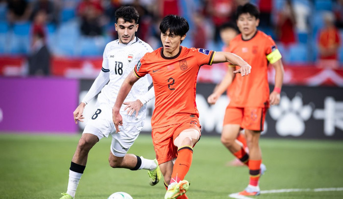 U23 Trung Quốc suýt chút nữa đánh bại U23 Iraq ở trận ra quân U23 châu Á 2026 