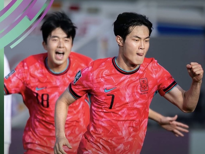 Niềm vui thắng trận của U23 Hàn Quốc 