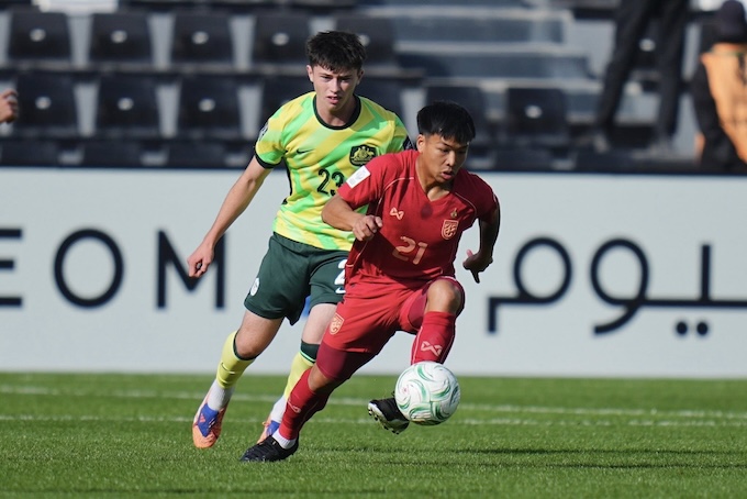 U23 Thái Lan chơi không hề kém cạnh trước U23 Australia