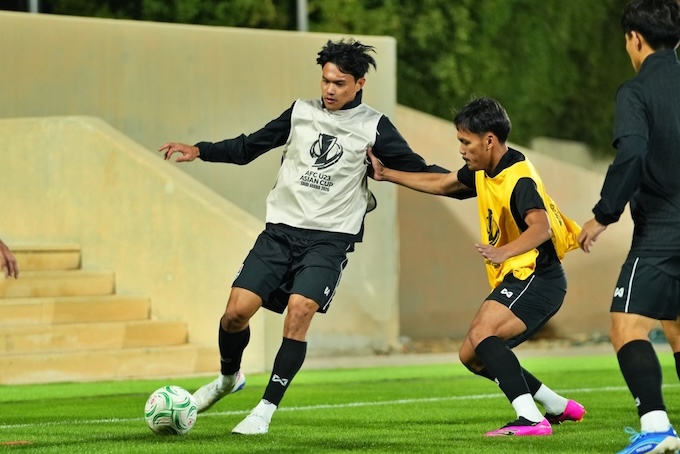 U23 Thái Lan đấu tập chuẩn bị cho trận gặp U23 Iraq