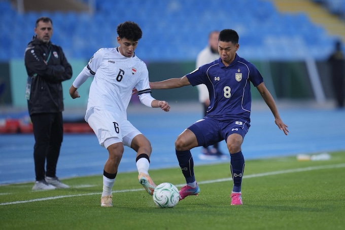 U23 Thái Lan đã có trận hoà 1-1 trước U23 Iraq