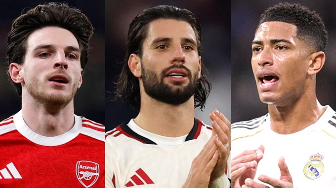 Top 5 tiền vệ xuất sắc nhất thế giới: Declan Rice không phải số 1