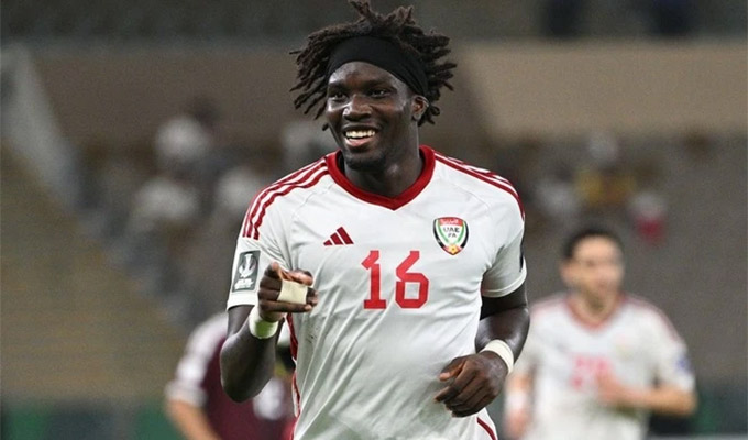 Tiền đạo Junior Ndiaye - cựu tuyển thủ U17 Pháp là ngôi sao đáng ngại nhất bên phía U23 UAE 