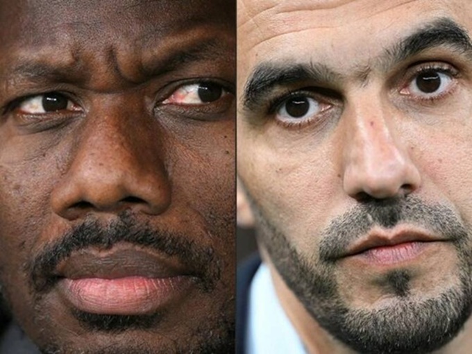 Cả Pape Thiaw (trái) lẫn Walid Regragui đều thấm thía nỗi đau thua chung kết AFCON