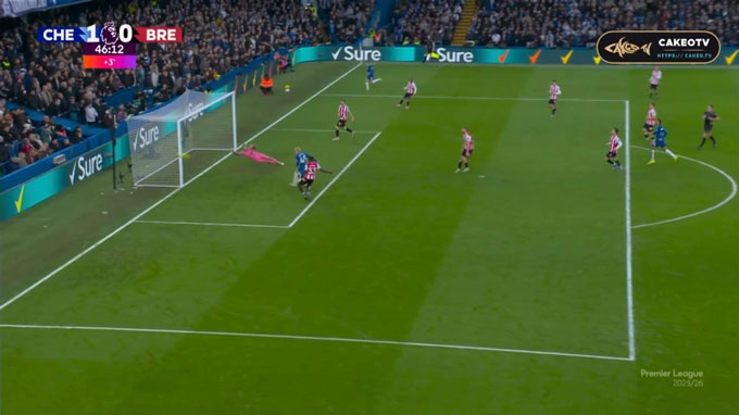 Garnacho có pha bỏ lỡ khó tin ở trận Chelsea vs Brentford