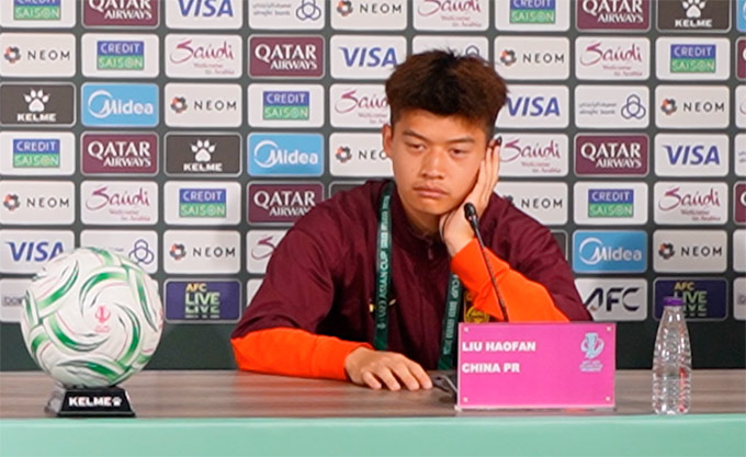 Cầu thủ U23 Trung Quốc tự tin 