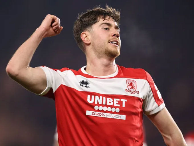 Tiền vệ Hayden Hackney của Middlesbrough