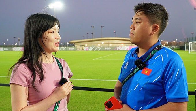 Phóng viên Wang Weiwei của CCTV đánh giá cao U23 Việt Nam 