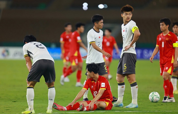 Nỗi thất vọng của U23 Việt Nam. Ảnh: Ted Trần 