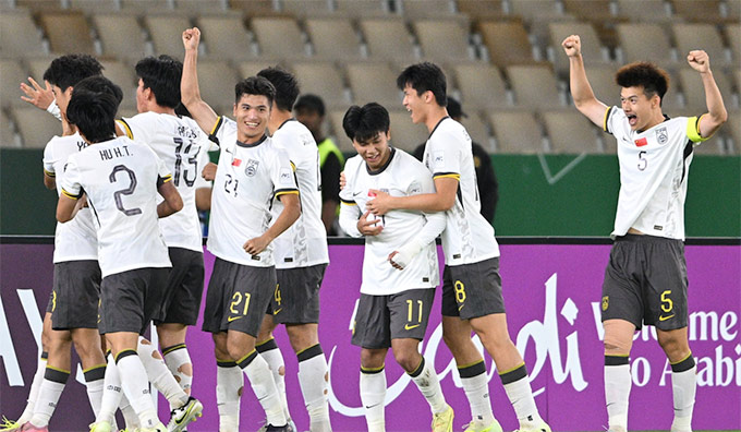 U23 Trung Quốc chơi hay - Ảnh: AFC 