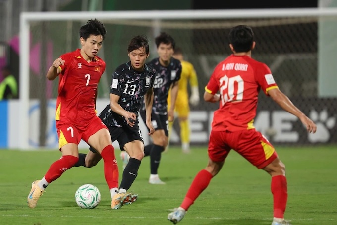 U23 Việt nam đã giành chiếc HCĐ đầy quả cảm. Ảnh: Trí Công 