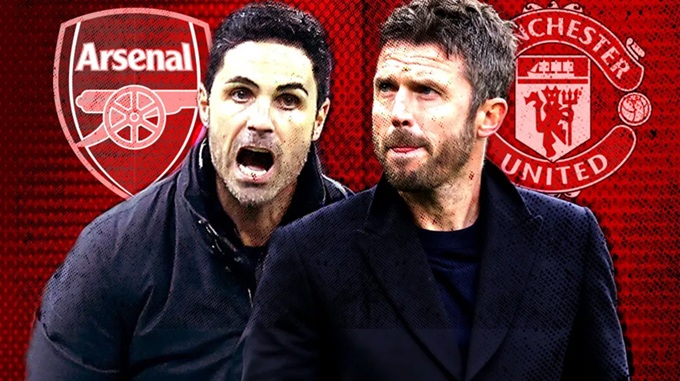 Mikel Arteta vs Michael Carrick: Cuộc chạm trán của 2 bản sao trên băng ghế huấn luyện