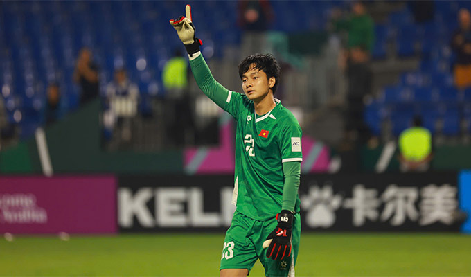 Cao Văn Bình đóng vai người hùng giúp U23 Việt Nam đánh bại U23 Hàn Quốc giành HCĐ U23 châu Á 2026 - Ảnh: Ted Trần TV 