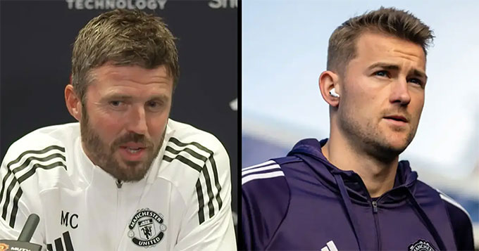 HLV Carrick xác nhận De Ligt chưa thể ra sân ở trận gặp Arsenal