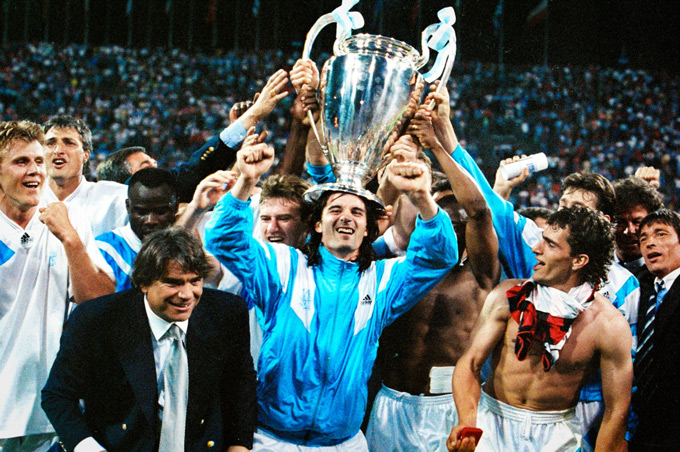 Marseille ăn mừng chức vô địch Champions League 1992/93