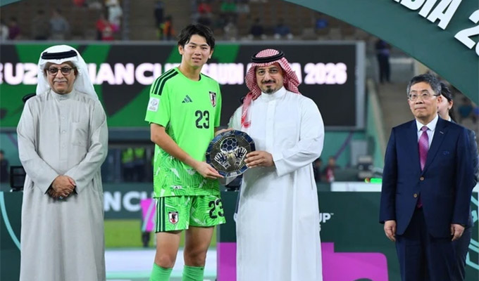 Rui Araki của U23 Nhật Bản được bầu là Thủ môn xuất sắc nhất giải U23 châu Á 2026 