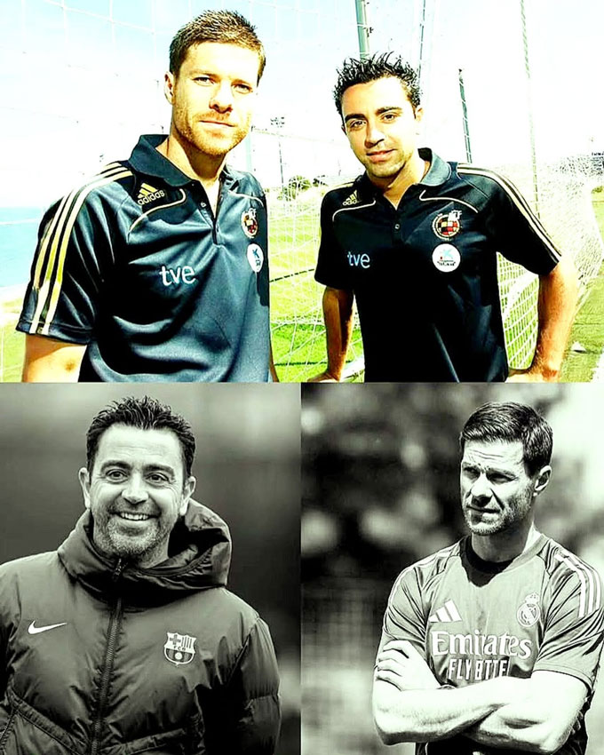 Nhiều HLV hàng đầu hiện nay như Alonso hay Xavi từng là tiền vệ