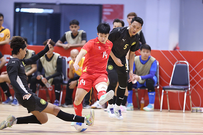 Mục tiêu của ĐT futsal Việt Nam là 3 điểm. Ảnh: Đức Cường
