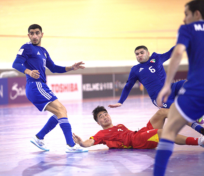 Dù khiến ĐT futsal Việt Nam phải "ngã" trước nhưng chung cuộc, Kuwait lại trắng tay. Ảnh: Phan Hồng
