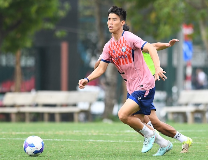 Hà Nội chuẩn bị kỹ lưỡng cho chuyến làm khách trên sân Vinh. Ảnh: Minh Tuấn