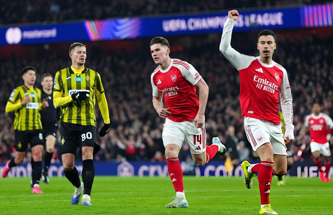 Arsenal toàn thắng tại vòng phân hạng Champions League mùa này