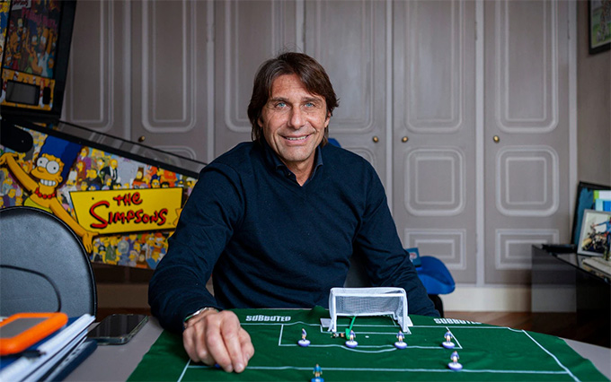 Conte trong buổi gặp với Telegraph Sport năm 2024