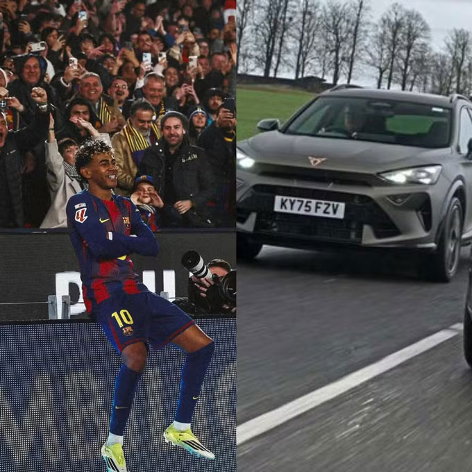 Lamine Yamal không màng siêu xe