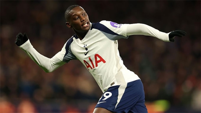 Muani mới ghi 3 bàn cho Tottenham mùa này