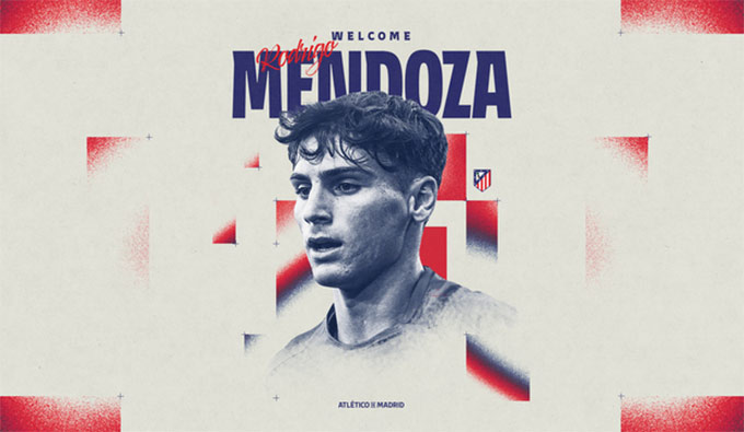 Mendoza ký hợp đồng với Atletico tới năm 2031