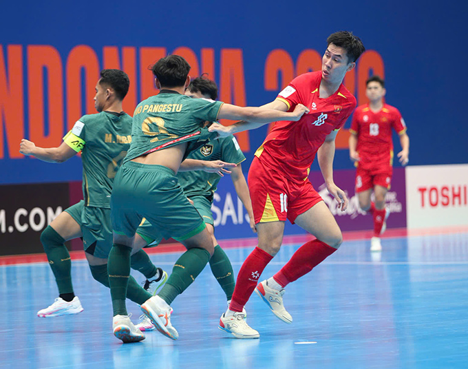 ĐT futsal Việt Nam đã dừng chân ở tứ kết VCK futsal châu Á 2026. Ảnh - Phan Hồng