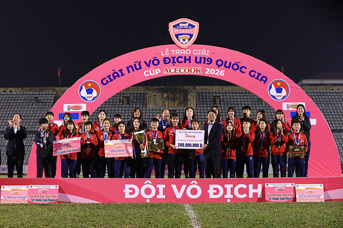 Phong Phú Hà Nam vô địch giải U19 nữ quốc gia 2026