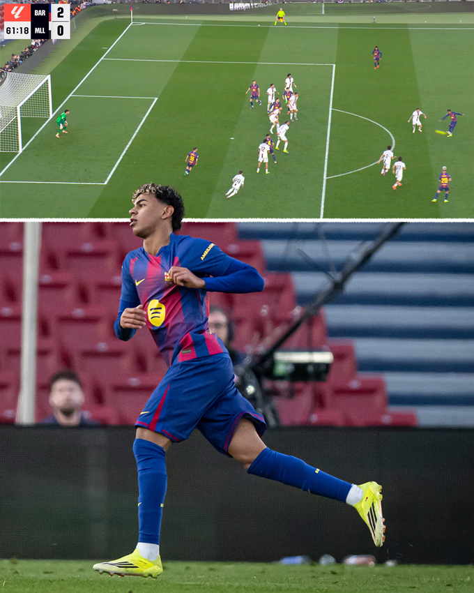 Yamal lập siêu phẩm sút xa