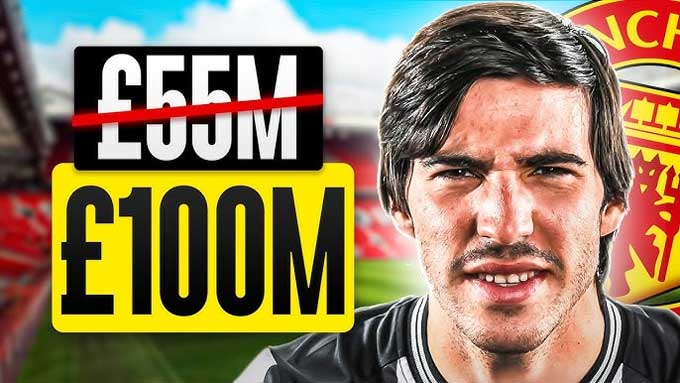 MU sẵn sàng chi 100 triệu bảng mua Tonali, cao gấp đôi số tiền mà Newcastle bỏ ra để chiêu mộ anh