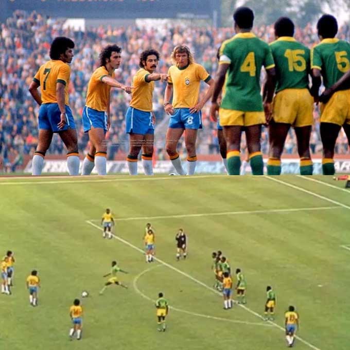 Ilunga bất ngờ phá bóng khi Brazil chuẩn bị sút phạt